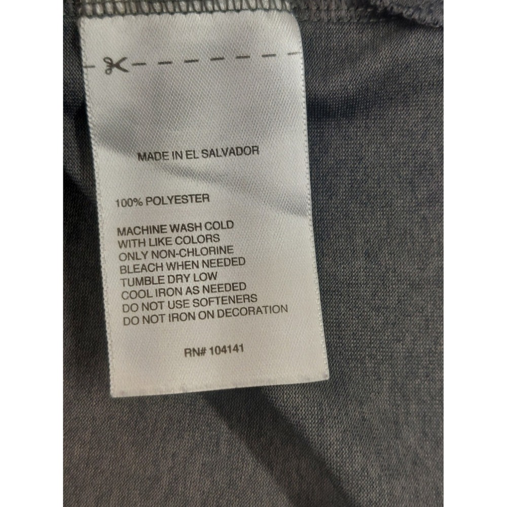 Reebok Boy T Shirt L Gray Graphic Tee 100% Polyester Short Sleeve Round Neck - Picture 7 of 16